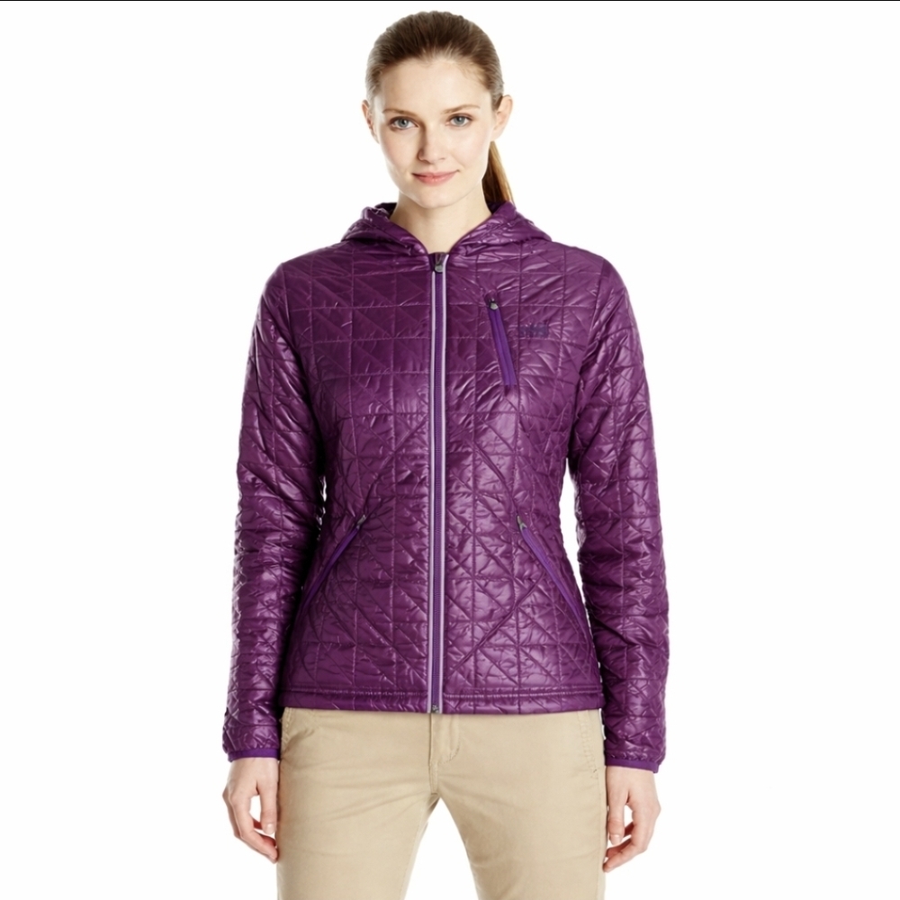 Gramicci Quilted Jacket Plum Purple Lightweight Hooded Puffer Full Zip S